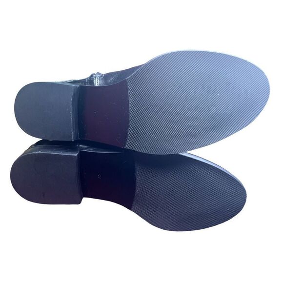 Tory Burch Colton Black Leather Logo Bootie NWOB Size 6 - Picture 9 of 9